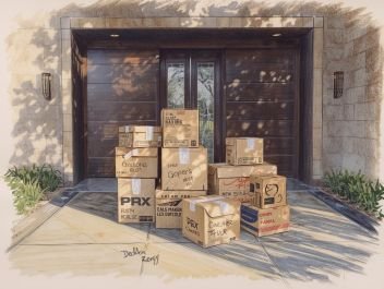 Packages left outside the door