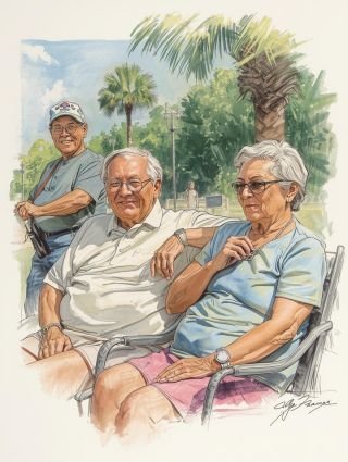 Enjoying free time with friends